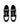 LOW-TOP SNEAKERS BLACK AND WHITE ROUND TOE DESIGN
