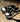 LOW-TOP SNEAKERS BLACK AND WHITE ROUND TOE DESIGN