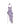 MAXI DRESS WITH ROSE ACCENTS - SHIMMERING PURPLE FOR SPECIAL OCCASIONS