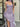 MAXI DRESS WITH ROSE ACCENTS - SHIMMERING PURPLE FOR SPECIAL OCCASIONS