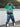 MEN'S GREEN LEATHER JACKET WITH LONG SLEEVE AND STAND COLLAR, TRENDY CASUAL