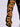 BLACK JEANS WITH ORANGE GOTHIC LETTERING REGULAR FIT CONTOUR JEANS