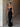 MESH PANEL DRESS LONG LENGTH BLACK SUMMER GOWN