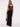 MESH PANEL DRESS LONG LENGTH BLACK SUMMER GOWN