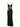 MESH PANEL DRESS LONG LENGTH BLACK SUMMER GOWN