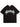 METAL LETTERING BLACK T-SHIRT SHORT SLEEVE CREW