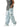 MID WAIST DISTRESSED CARGO JEANS IN LIGHT WASH COTTON BLEND