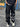 MID WAIST EMBROIDERED BLACK JEANS WITH SKELETON AND SKULL DESIGNS