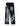 MID WAIST EMBROIDERED BLACK JEANS WITH SKELETON AND SKULL DESIGNS