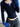 NAVY AND BLUE LONG-SLEEVED TOP WITH COLOR BLOCK DESIGN