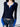 NAVY AND BLUE LONG-SLEEVED TOP WITH COLOR BLOCK DESIGN
