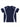 NAVY BLUE AND WHITE ATHLETIC T-SHIRT LOOSE FIT CREW NECK