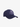 NAVY BLUE BASEBALL CAP WITH EMBROIDERED INITIALS AND LEATHER CLOSURE