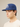 NAVY BLUE BASEBALL CAP WITH WHITE MONOGRAM COTTON TWILL BLUE EMBROIDERY