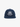 NAVY BLUE BASEBALL CAP WITH WHITE MONOGRAM COTTON TWILL BLUE EMBROIDERY
