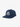 NAVY BLUE BASEBALL CAP WITH WHITE MONOGRAM COTTON TWILL BLUE EMBROIDERY