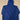 NAVY BLUE COTTON HOODIE WITH GEOMETRIC PATTERN FOR SPORTY STYLE