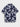 NAVY BLUE FLORAL SHORT-SLEEVE SHIRT URBAN STYLE GRAPHIC T-SHIRT - T-Shirt Streetwear | Sweetheart Supplies