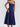 NAVY BLUE MIDI DRESS CHIC SLIM FIT DESIGN