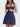 NAVY BLUE MINI DRESS CUTE VINTAGE SLIM FIT DESIGN