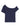NAVY BLUE OFF-THE-SHOULDER TOP AND BLACK SHORTS IRREGULAR SHOULDER DESIGN
