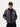 NAVY BLUE QUILTED JACKET WITH WHITE COLLAR UNISEX OUTERWEAR