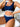 NAVY BLUE SPORTS BRA SET HIGH SUPPORT