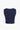 NAVY BLUE SQUARE-NECK CROP TOP - BLUE Y2K SQUARE STYLE