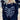 NAVY HEART SKELETON ZIP-UP SWEATER WITH STRIKING SKELETON GRAPHIC