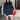 NAVY LACE LONG SLEEVE SHIRT CONTEMPORARY FASHION