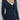 NAVY LONG-SLEEVED BUTTON-UP SHIRT WITH BLUE VINTAGE LACE DETAILS