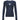 NAVY LONG-SLEEVED BUTTON-UP SHIRT WITH BLUE VINTAGE LACE DETAILS