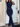 NAVY RIBBED TWO-PIECE SET CASUAL SPORTS SPANDEX FABRIC