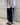 NAVY TRACK PANTS WITH PINK COQUETTE BOWS