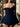 OFF-THE-SHOULDER NAVY MINI DRESS Y2K STYLE