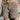 OLIVE GREEN CARGO SHORTS IN SOFT COTTON BLEND