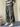 OLIVE GREEN CORDUROY CARGO PANTS WITH TIED FEET HIGH QUALITY DESIGN
