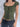 OLIVE GREEN LACE-TRIM CORSET TOP WITH SLIM FIT DESIGN