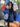 ORANGE HOODED SWEATSHIRT WITH ALPHABET PRINT Y2K STYLE
