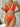 ORANGE LINGERIE SET ADULT TWO-PIECE