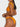 ORANGE TWO-PIECE SWIMSUIT WITH SIZE CHART FOR PERFECT FIT