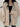 OVERSIZED BEIGE KNIT CARDIGAN WITH SOFT KNIT FABRIC
