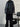 OVERSIZED BLACK FAUX LEATHER JACKET - LOOSE FIT LONGLINE STYLE