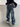 OVERSIZED BLUE JEANS WIDE LEG SILHOUETTE IN COTTON BLEND
