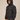 OVERSIZED DROPPED SHOULDER BLACK HOODED PUFFER JACKET