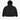 OVERSIZED DROPPED SHOULDER BLACK HOODED PUFFER JACKET