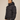 OVERSIZED DROPPED SHOULDER BLACK HOODED PUFFER JACKET