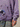 OVERSIZED VIOLET LOOPBACK HOODIE WITH PAINT SPLATTER DESIGN