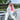 OVERSIZED WHITE HOODIE WITH BLUE DESIGN - Y2K LOOSE FIT HOODIE