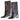 PATENT KNEE-HIGH BOOTS DOUBLE BUCKLE KNEE-HIGH BOOTS